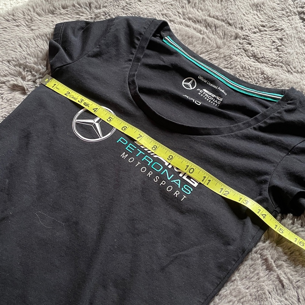 Mercedes AMG Petronas Scoop Neck Emblem T Shirt - Picture 6 of 8